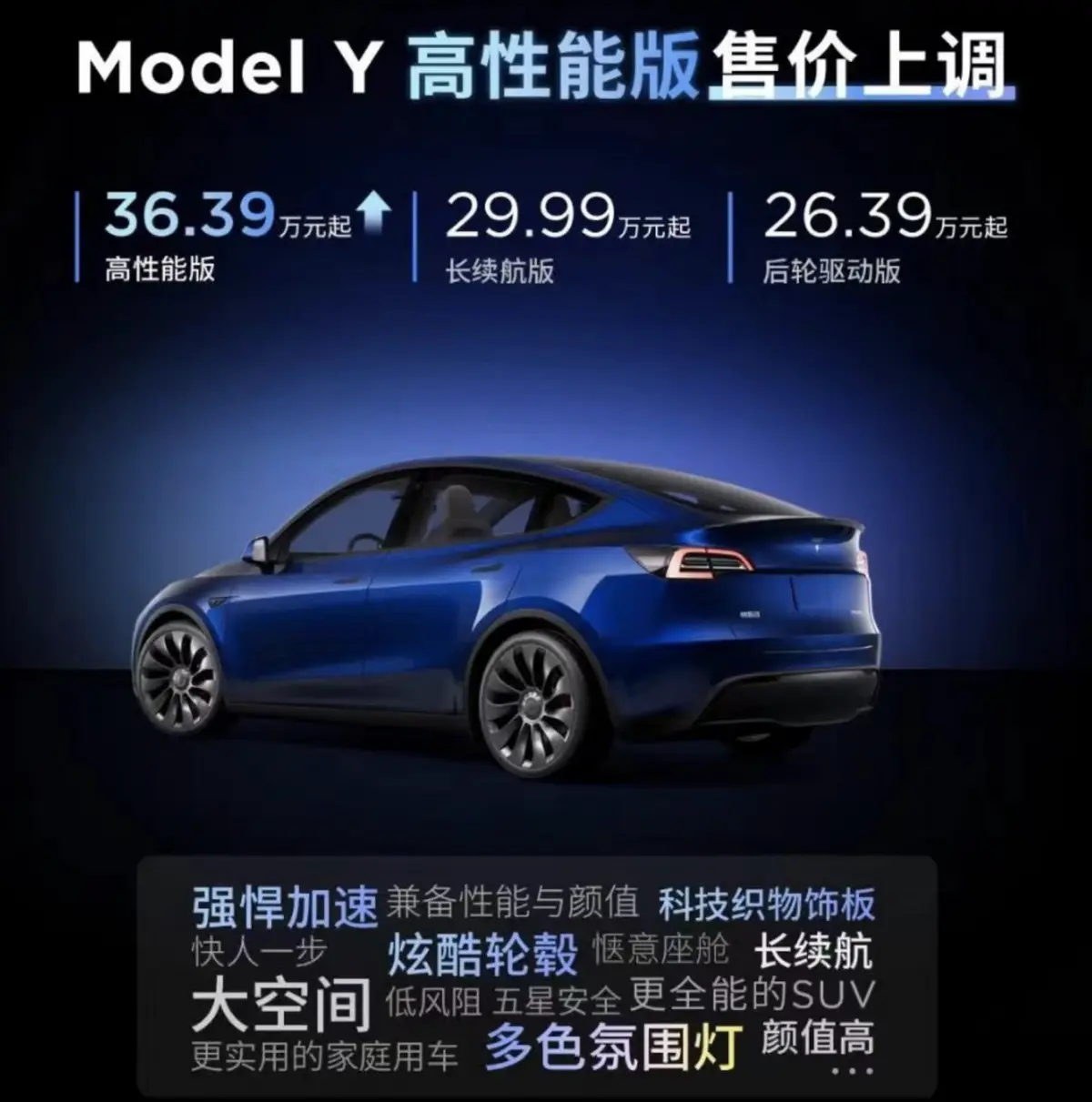 特斯拉Model Y高性能版涨价1.4万，你还会买吗？