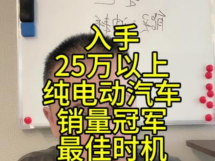 入手25万以上纯电动汽车销量冠军的时机已到 #极氪 #极氪001