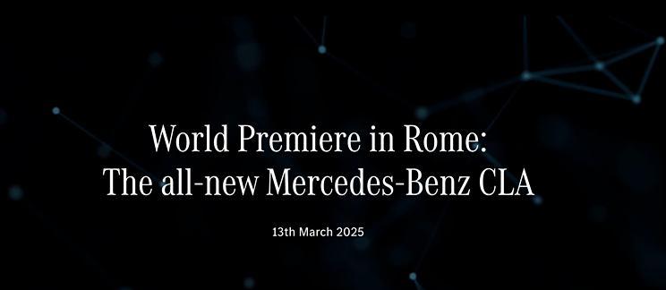 全新奔驰CLA将于3月13日全球首发 多动力版本亮相 MMA平台打造